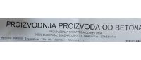 PROIZVODNJA PROIZVODA OD BETONA